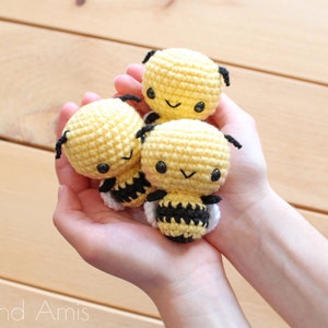PATTERN: Burt the Baby Honey Bee Amigurumi, Crocheted Bumble Bee Pattern, Bee Toy Tutorial, PDF Crochet Pattern image 1