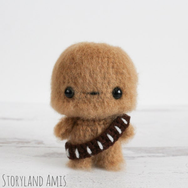 PATTERN: Baby Chewy Amigurumi, Crocheted Chewbacca, Toy Tutorial, PDF Crochet Pattern