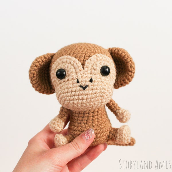 PATTERN: Michael the Monkey Amigurumi, Crocheted Monkey Pattern, Ape Toy Tutorial, PDF Crochet Pattern
