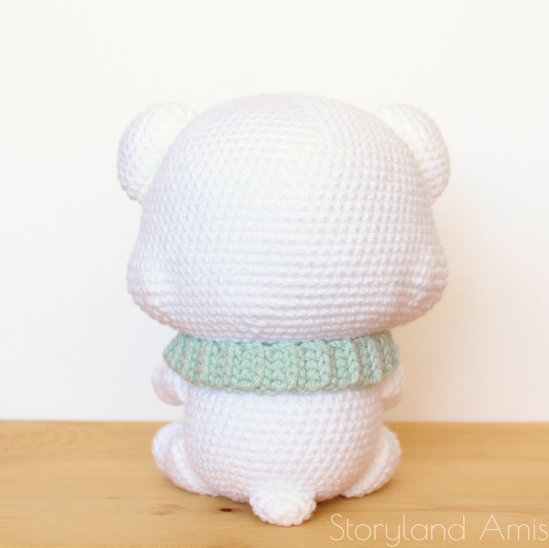 PATTERN: Cuddle-Sized Polar Bear Amigurumi, Crocheted Teddy Bear, Toy Tutorial, PDF Crochet Pattern, Holiday Winter Crochet image 5