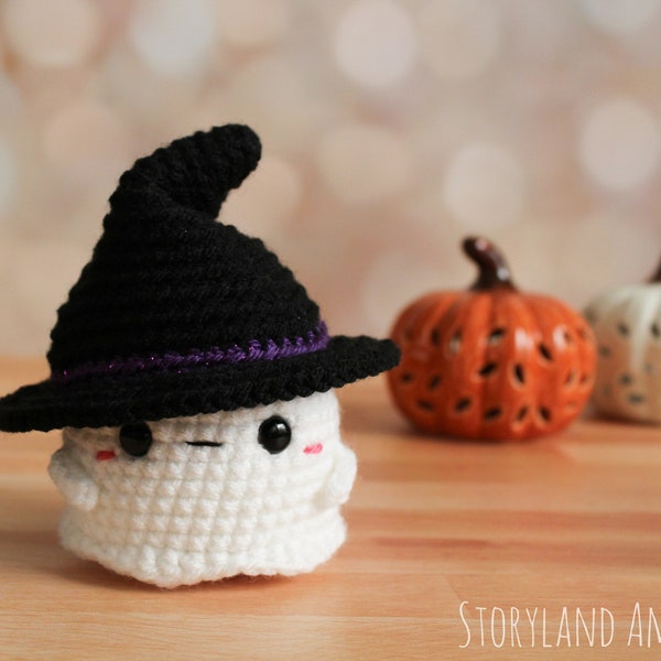 PATTERN: Scout the Baby Ghost Amigurumi, Crocheted Ghost Pattern, Halloween, Holiday Toy Tutorial, PDF Crochet Pattern