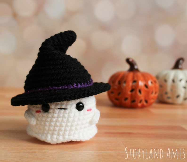 PATTERN: Scout the Baby Ghost Amigurumi, Crocheted Ghost Pattern, Halloween, Holiday Toy Tutorial, PDF Crochet Pattern image 1