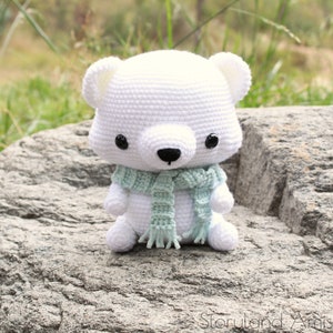 PATTERN: Cuddle-Sized Polar Bear Amigurumi, Crocheted Teddy Bear, Toy Tutorial, PDF Crochet Pattern, Holiday Winter Crochet image 7