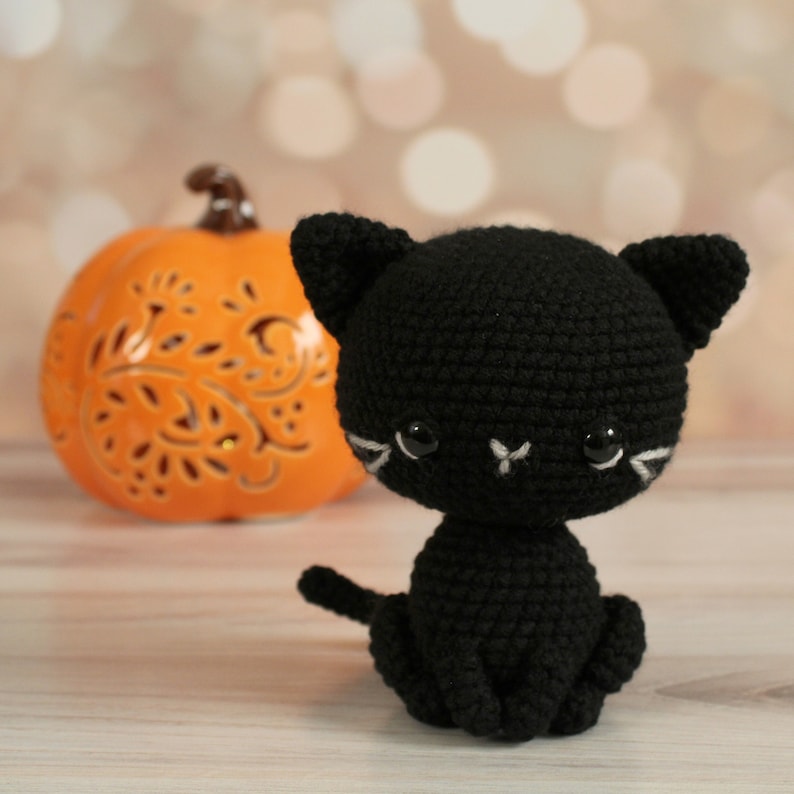 PATTERN: Cupcake the Kitty Amigurumi, Crocheted Cat Pattern, Kitten Toy Tutorial, PDF Crochet Pattern image 1