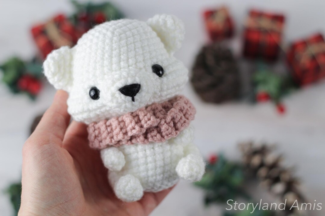 PDF Mini Amigurumi Polar Bear Crochet PATTERN - Etsy