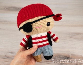 PATRON PDF Amigurumi pirate au crochet