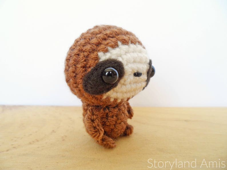 PATTERN: Zippy the Baby Sloth Amigurumi, Crocheted Sloth Pattern, Sloth Toy Tutorial, PDF Crochet Pattern image 4