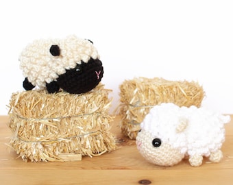 PATTERN: Lyla the Baby Lamb Amigurumi, Crocheted Sheep Pattern, Lambie Toy Tutorial, PDF Crochet Pattern