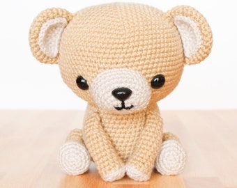 PATTERN: Cuddle-Sized Teddy Bear Amigurumi, Crocheted Bear Pattern, Bear Toy Tutorial, PDF Crochet Pattern