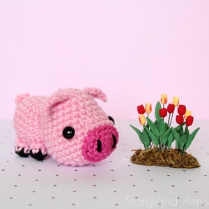 PATTERN: Billy the Baby Piglet Amigurumi, Crocheted Pig Pattern, Piggy Toy Tutorial, PDF Crochet Pattern