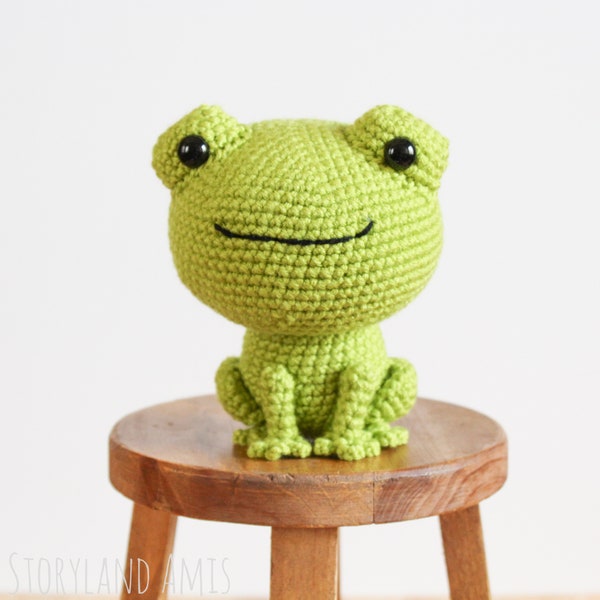 PATTERN: Ribbert the Frog Amigurumi, Crocheted Frog Pattern, Toad Toy Tutorial, PDF Crochet Pattern