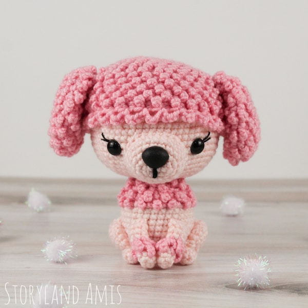 PATTERN: Polly the Poodle Amigurumi, Crocheted Dog Pattern, Puppy Toy Tutorial, PDF Crochet Pattern