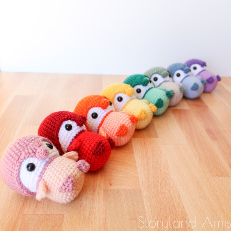 PATTERN: Baby Penguin Amigurumi, Crocheted Penguin, Bird Toy Tutorial, PDF Crochet Pattern, Holiday, Winter Crochet image 4