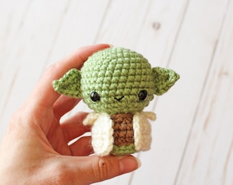 PATTERN: Baby Alien Amigurumi, Crocheted Little Green Guy, Toy Tutorial, PDF Crochet Pattern