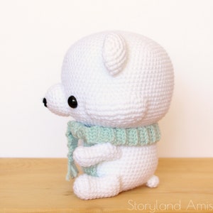 PATTERN: Cuddle-Sized Polar Bear Amigurumi, Crocheted Teddy Bear, Toy Tutorial, PDF Crochet Pattern, Holiday Winter Crochet image 4