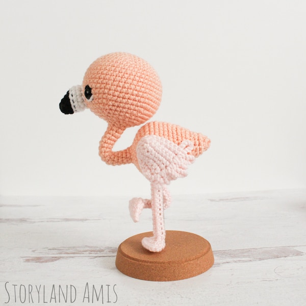 PATTERN: Penny the Flamingo Amigurumi, Crocheted Bird Pattern, Flamingo Toy Tutorial, PDF Crochet Pattern