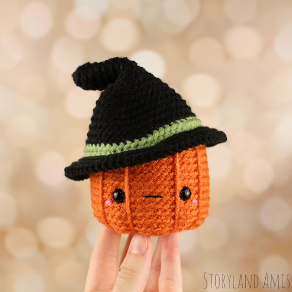PATTERN: Jimmy the Baby Pumpkin Amigurumi, Crocheted Pumpkin Pattern, Halloween, Holiday Toy Tutorial, PDF Crochet Pattern