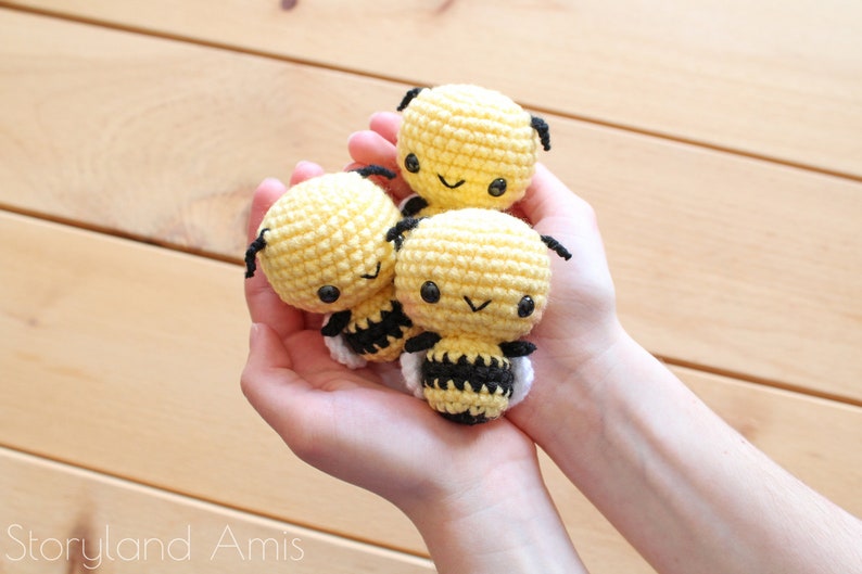 PATTERN: Burt the Baby Honey Bee Amigurumi, Crocheted Bumble Bee Pattern, Bee Toy Tutorial, PDF Crochet Pattern image 1