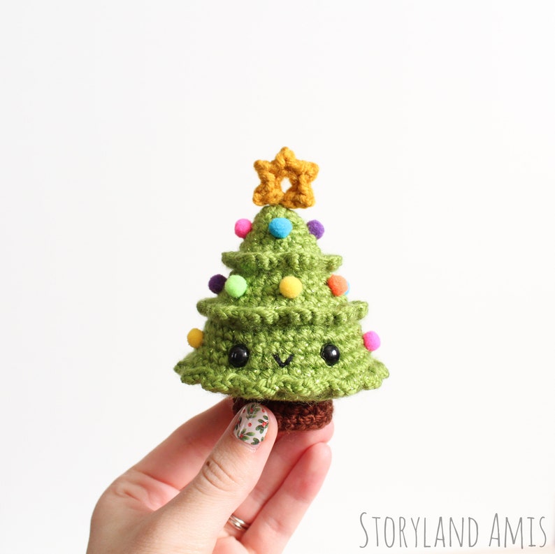 PATTERN: Joy the Baby Christmas Tree Amigurumi, Crocheted Tree Pattern, Winter, Holiday Toy Tutorial, PDF Crochet Pattern image 2