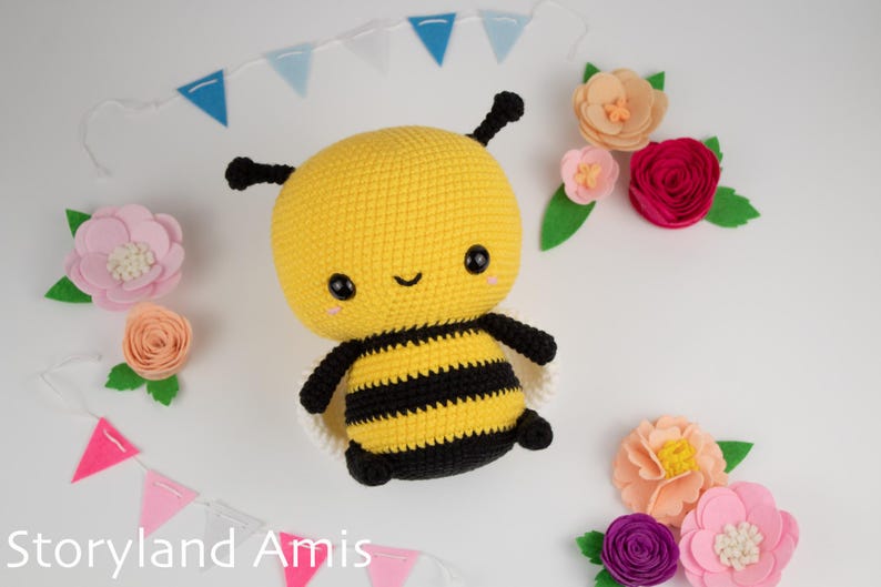 PDF Amigurumi Bumble Bee Crochet PATTERN image 2