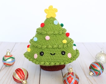 PATTERN: Joy the Christmas Tree Amigurumi, Crocheted Tree Pattern, Winter, Holiday Toy Tutorial, PDF Crochet Pattern