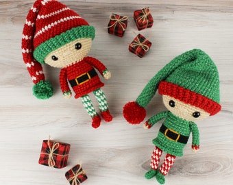 PATTERN: Jingle the Elf Amigurumi, Crocheted Christmas Pattern, Winter, Holiday Toy Tutorial, PDF Crochet Pattern