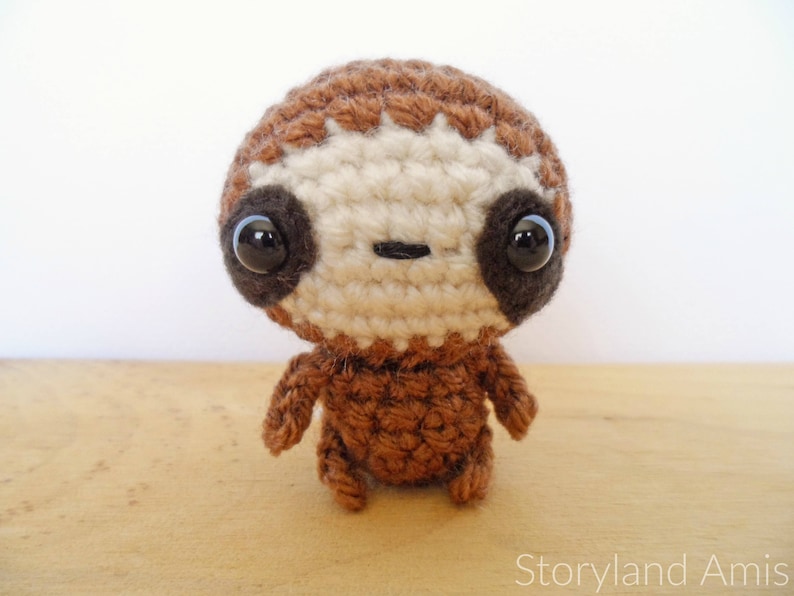 PATTERN: Zippy the Baby Sloth Amigurumi, Crocheted Sloth Pattern, Sloth Toy Tutorial, PDF Crochet Pattern image 3