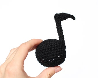 PATTERN: Grace the Music Note Amigurumi, Crocheted Eighth Note, Music Toy Tutorial, PDF Crochet Pattern