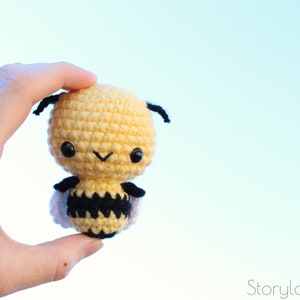 PATTERN: Burt the Baby Honey Bee Amigurumi, Crocheted Bumble Bee Pattern, Bee Toy Tutorial, PDF Crochet Pattern image 2