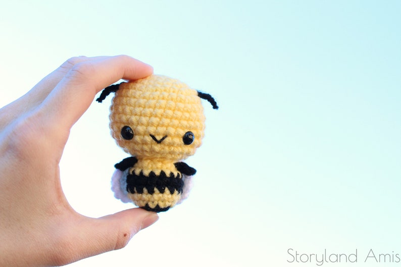 PATTERN: Burt the Baby Honey Bee Amigurumi, Crocheted Bumble Bee Pattern, Bee Toy Tutorial, PDF Crochet Pattern image 2