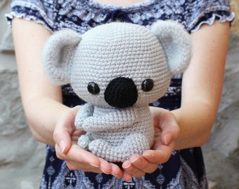 PATTERN: Cuddle-Sized Koala Bear Amigurumi, Crocheted Koala Pattern, Koala Toy Tutorial, PDF Crochet Pattern