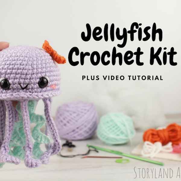 Jellyfish Amigurumi Kit - DIY Crochet Kit