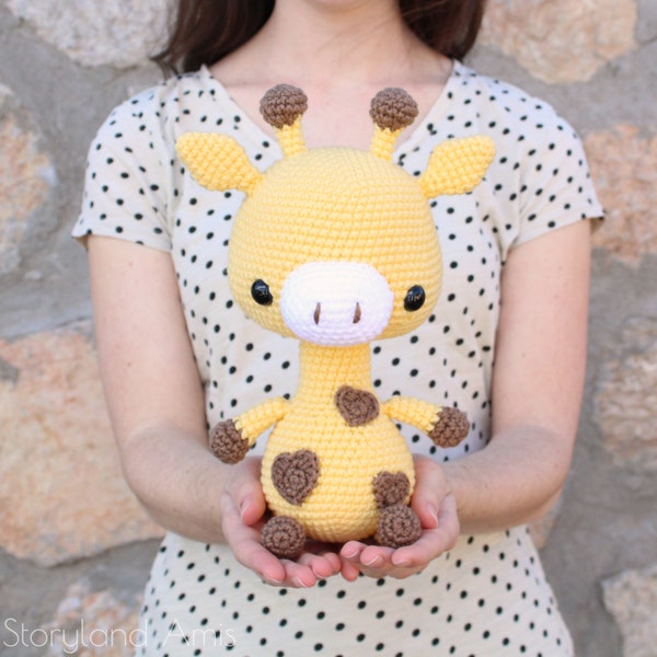 PATTERN: Cuddle-Sized Giraffe Amigurumi, Crocheted Giraffe Pattern, Giraffe Toy Tutorial, PDF Crochet Pattern