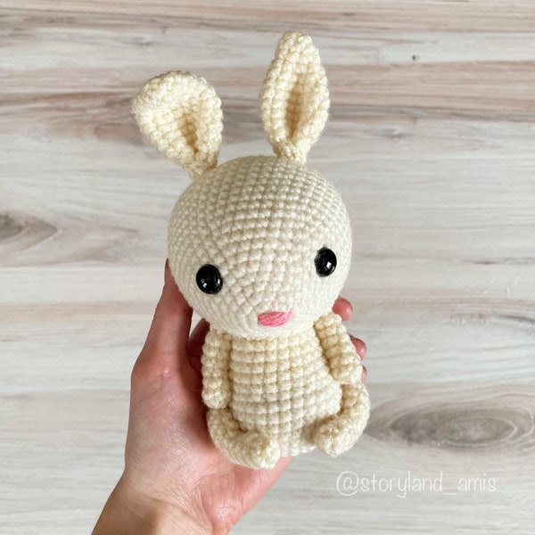 PATTERN: Christopher the Bunny Amigurumi, Crocheted Bunny Pattern, Rabbit Toy Tutorial, PDF Crochet Pattern, Chinese New Year of the Rabbit