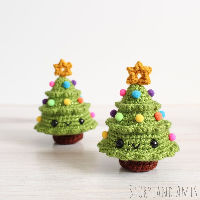 Baby Christmas Tree Amigurumi Crocheted Tree