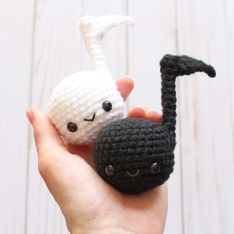 PATTERN: Grace the Music Note Amigurumi, Crocheted Eighth Note, Music Toy Tutorial, PDF Crochet Pattern image 2