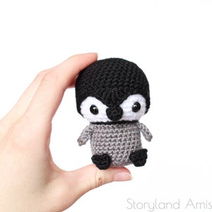 PATTERN: Baby Penguin Amigurumi, Crocheted Penguin, Bird Toy Tutorial, PDF Crochet Pattern, Holiday, Winter Crochet image 2