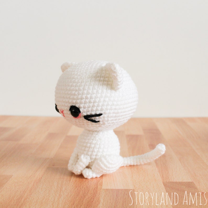 PATTERN: Cupcake the Kitty Amigurumi, Crocheted Cat Pattern, Kitten Toy Tutorial, PDF Crochet Pattern image 3