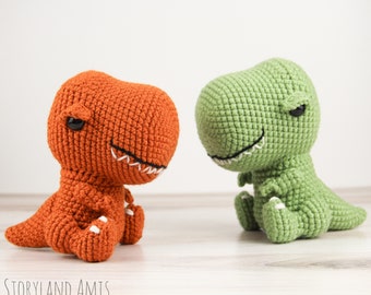 PDF T-Rex Dinosaur Amigurumi Crochet PATTERN