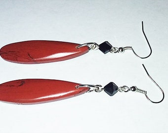 Red River Jasper Sterling Silver Earrings