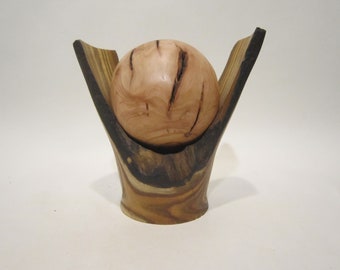Live edge bowl made from "devil walking stick" wood