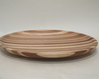 multicolored wooden  plate