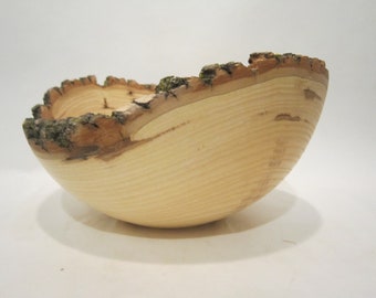 Live edge ash wood bowl