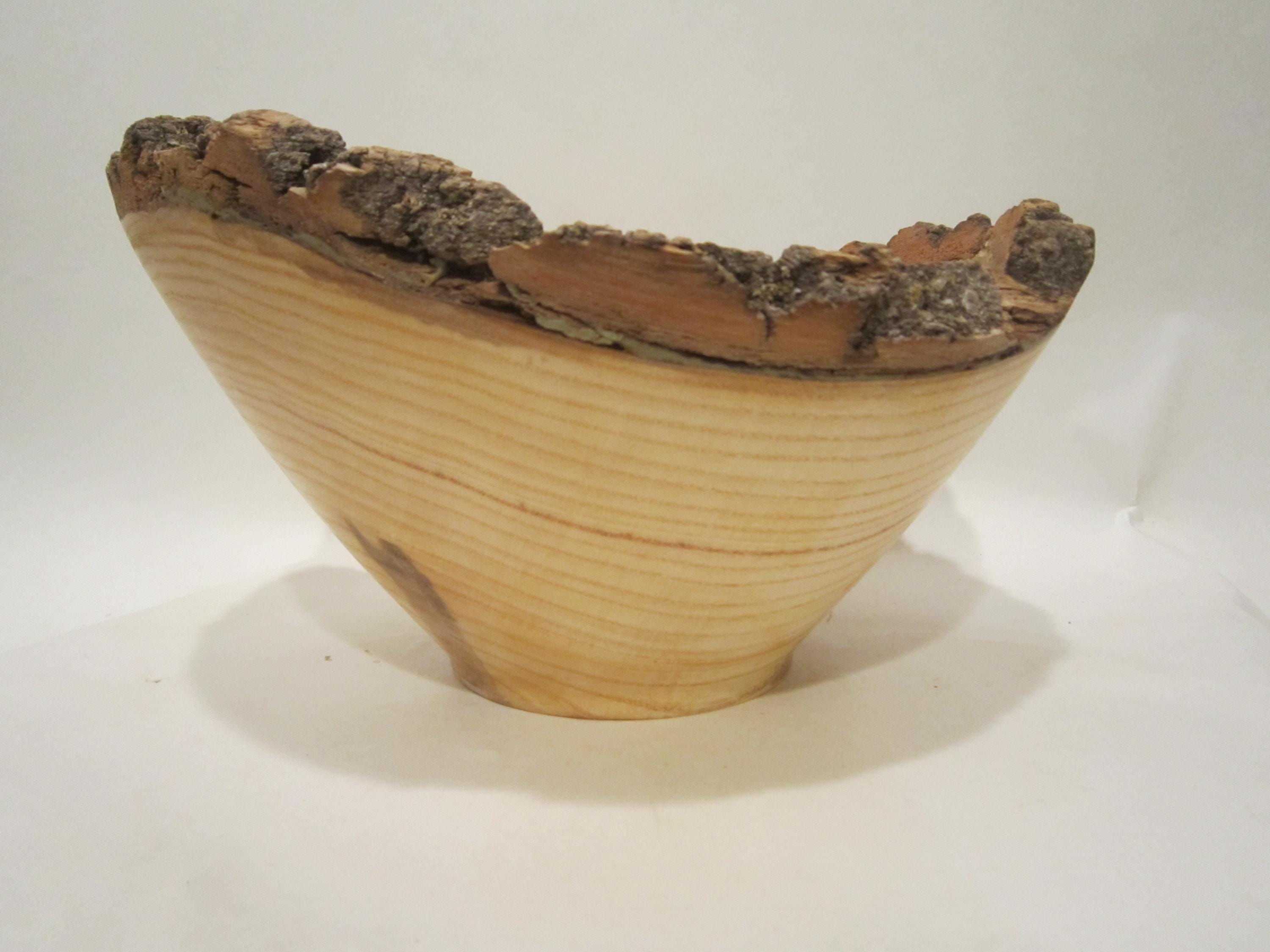 Live edge ash wood bowl