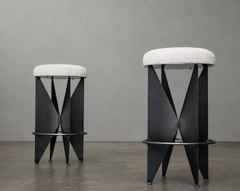 Steel 'Butterfly' Counter Stools