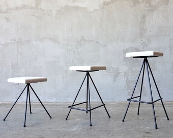 Made to Order Iron Modernist Stools.