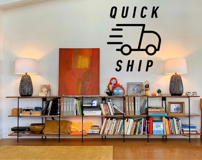 Featured listing image: Iron Modernist Book/Record Shelving Brackets