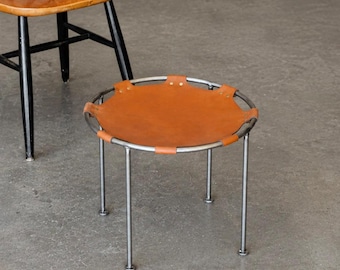 Iron & Bison Leather 'B-16' Sling Stool
