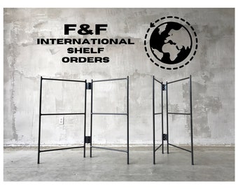 INTERNATIONAL ONLY - Iron Modernist Record Shelving Brackets