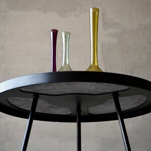 Royere Styled Marble & Steel Side Table image 6